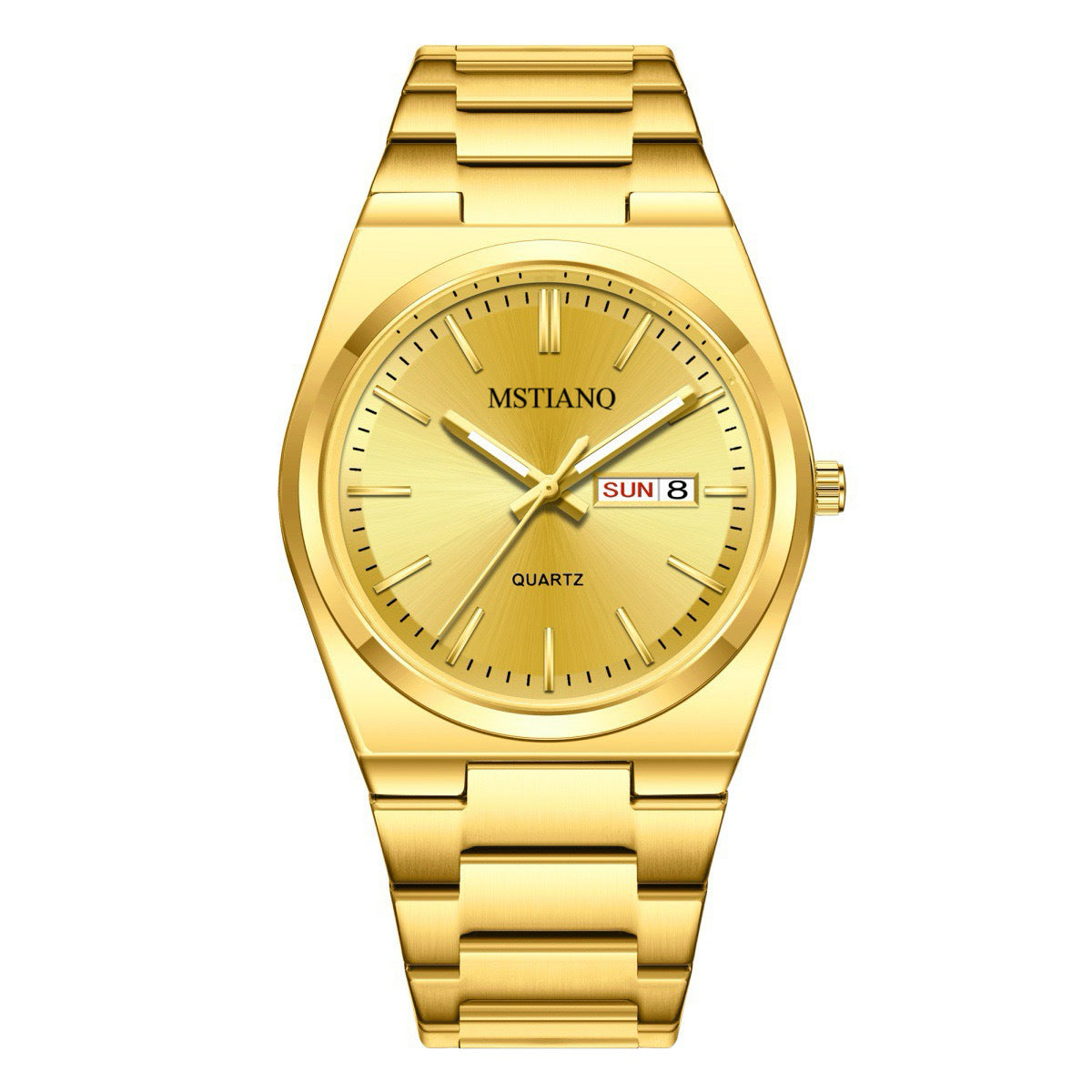 2025 Swiss Brand Export Waterproof Luminous Calendar Men's Watch Business Stainless Steel High-End Trendyy Student Watch