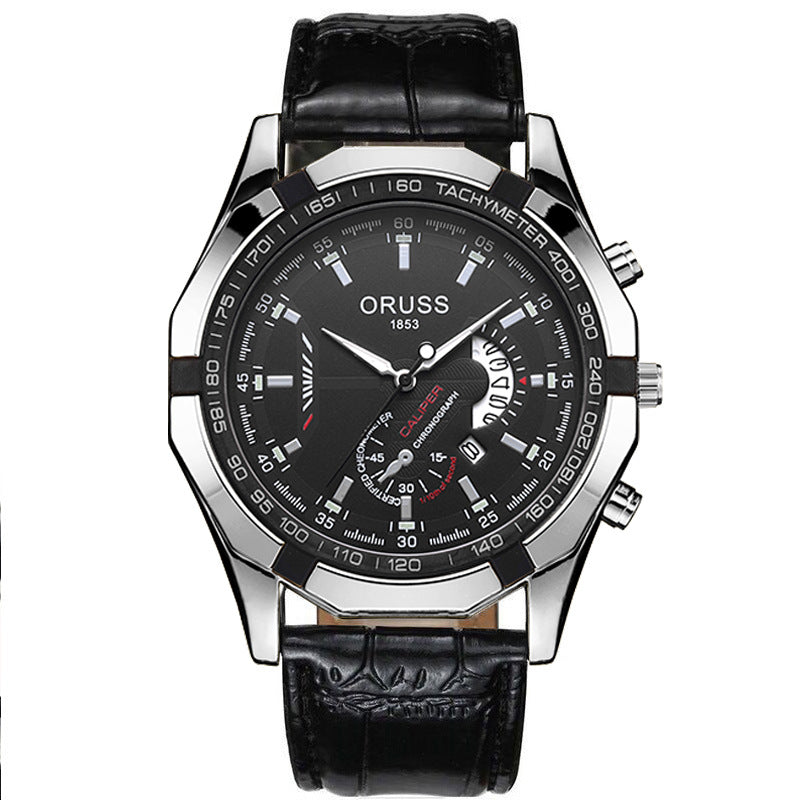 genuine goods Automatic Watch 2022 New Luminous Waterproof Calendar Business Men's Watch Large Dial Hollow Watch