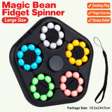 A generation of magic beans Rubik's cube boy gyro finger rotating ball decompression artifact children's educational toys