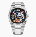 Carsikie Men's Watch New Square Large Dial Cartoon Comic Watch Sports Waterproof Cross-Border Quartz Watch