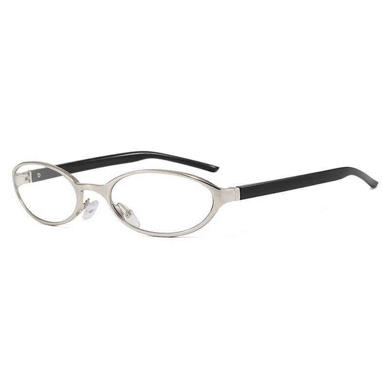 Wang Hedi's Same Style Oval Sunglasses 2026 New Model Cool and Stylish Sunglasses with Uv Protection and a High-End Feel