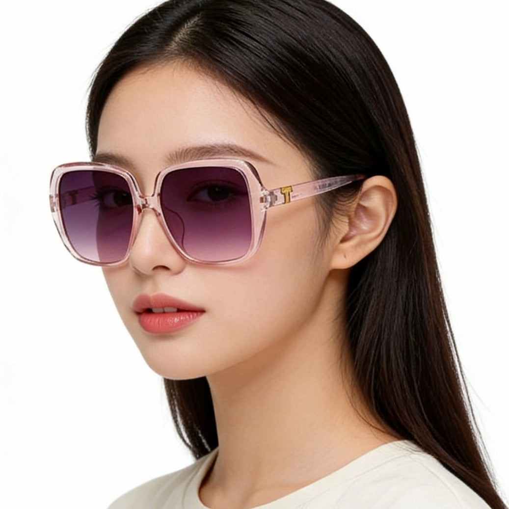 2026 New Women's Sunglasses, Men's Driver's Driving Sunglasses, Anti-Uv Toad Glasses, Fashionable Large Frame Wholesale