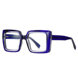 European and American anti-blue light large frame glasses frame 2170 square TR90 optical frame fashion street photography ladies glasses ins style