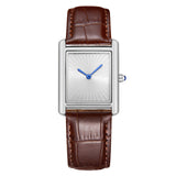 Foreign Trade New Product Men's Casual Watch Classic Simple Square Two-Pin Quartz Watch Belt Waterproof Men's Watch Wholesale