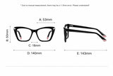 Women’s Blue Light Glasses – Fashionable Clear Lens Optical Frames with Stylish CP Pin Design