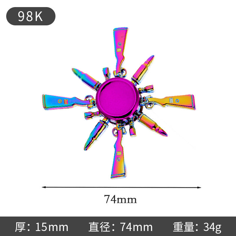 New Alloy Fingertip Spinner Stress-Relief Toy Hand Spinner Finger Spinner Street Stall Toy