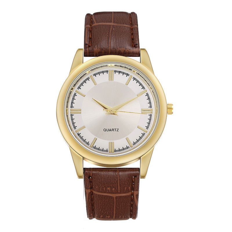 Wholesale Men's Watches Leather Strap Quartz Watch Men's Watch Casual Business Men's Watch Large Dial