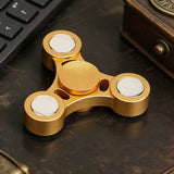 Edc Fingertip Spinner Aluminum Alloy Finger Spinner Stainless Steel Magic Stress-Relief Rotating Gadget Black Technology
