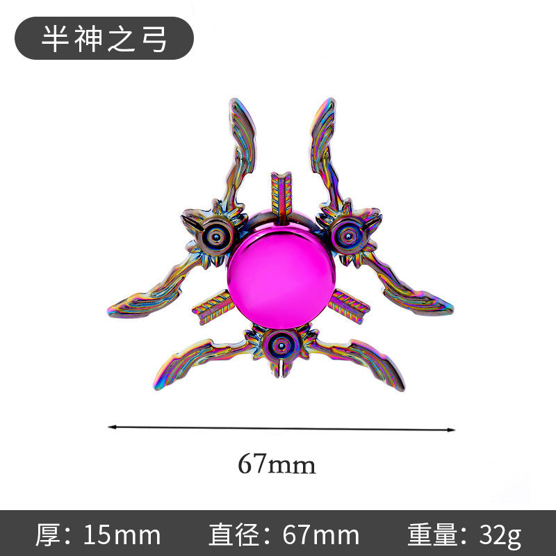 New Alloy Fingertip Spinner Stress-Relief Toy Hand Spinner Finger Spinner Street Stall Toy