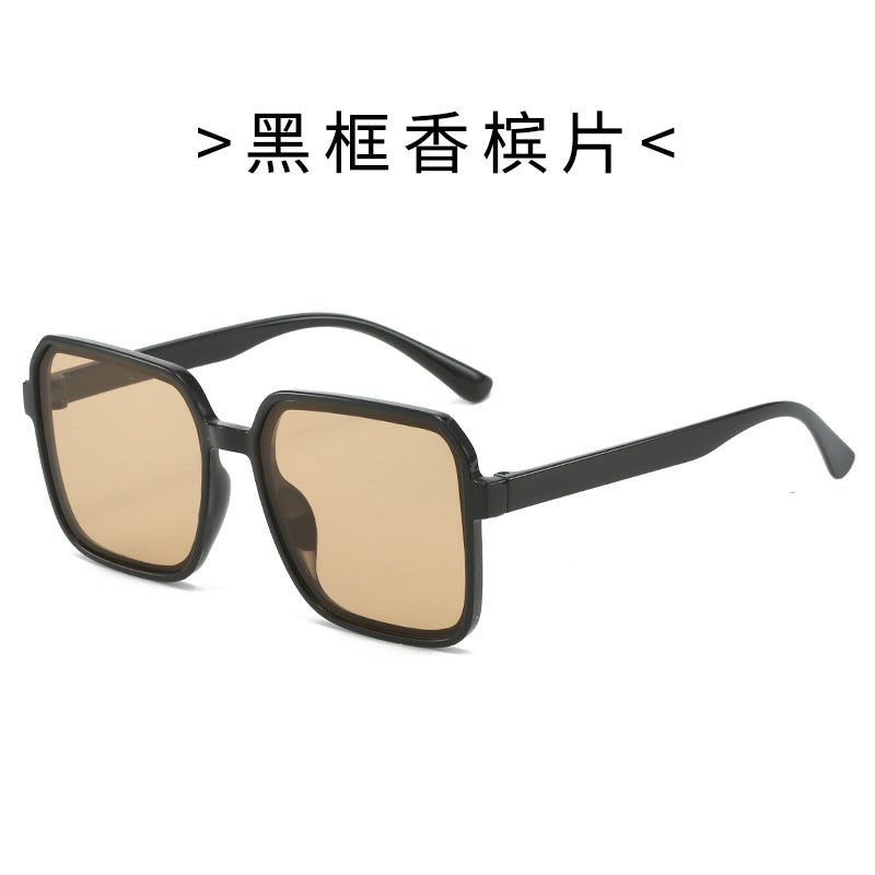 New Fashion Sunglasses Women's Square Sunglasses Plain All-Match Ins Simple Classic Sunglasses Cross-Border Explosions