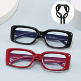 Fashion New Square Small Frame Children's Glasses Frame Personality Street Style Xiaohongshu Influencer Same Style Anti-Blue Light Non-Prescription Glasses