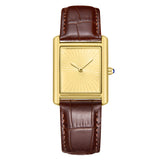 Foreign Trade New Product Men's Casual Watch Classic Simple Square Two-Pin Quartz Watch Belt Waterproof Men's Watch Wholesale