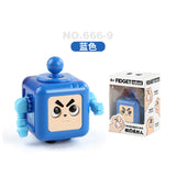 Cross-border children's fingertip decompression robot decompression anti-anxiety decompression cube new exotic infinite cube toy