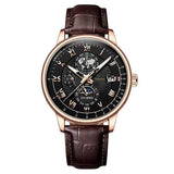 Foreign Trade New Products, Fashionable Hot-Selling Models, Calendar Three-Eye Starry Sky Moon Fashion Men's Watches, Men's Watch Belts Wholesale