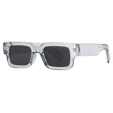 2026 European and American Thick-Framed Men's Sunglasses Trendy Square Frame Export Glasses with Personalized Rivet Decoration Cross-Border Sunglasses