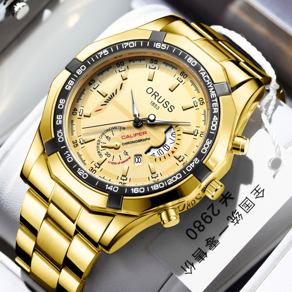 genuine goods Automatic Watch 2022 New Luminous Waterproof Calendar Business Men's Watch Large Dial Hollow Watch