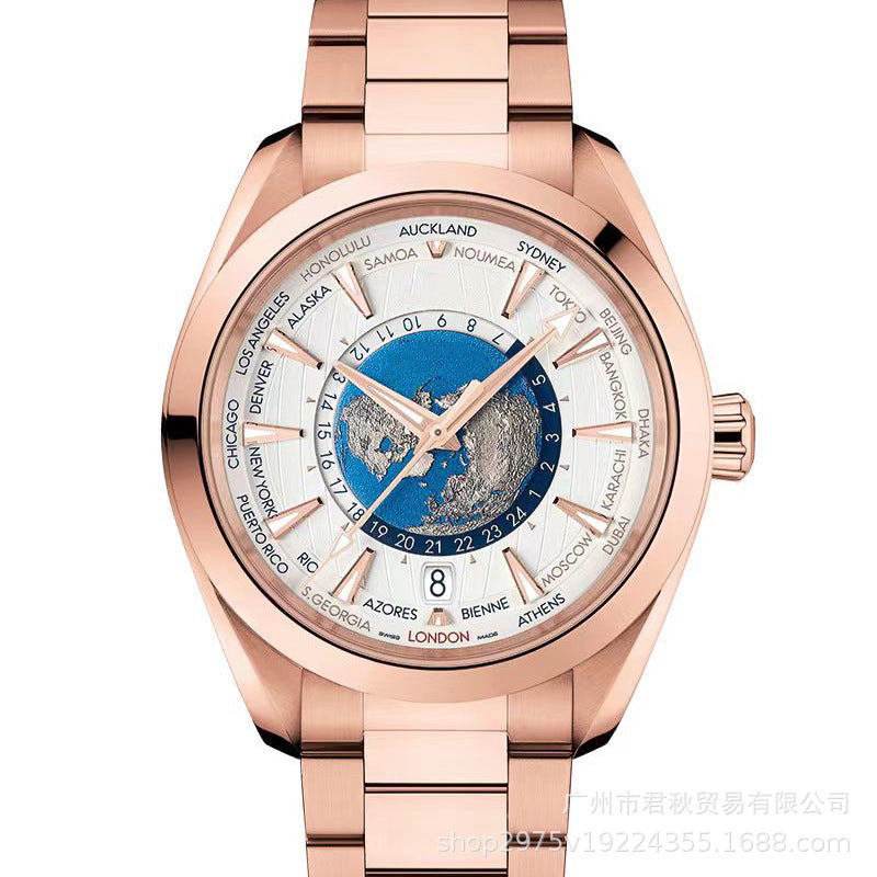 Factory wholesale AliExpress men's three-pin high quality steel band Shi Ying Oujia men's watch a generation of hair