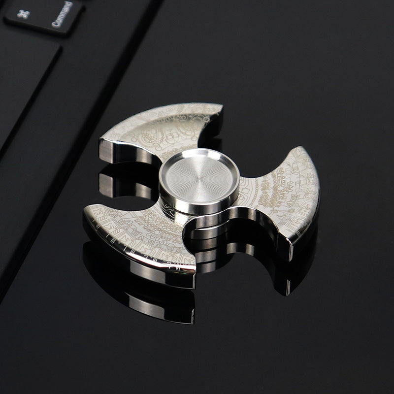 Fingertip gyro stainless steel kung fu cyclone finger gyro Seiko rotating power Net red long time decompression toy