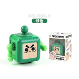 Cross-border children's fingertip decompression robot decompression anti-anxiety decompression cube new exotic infinite cube toy