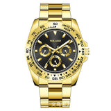 Cross-border explosions gold men's watches men's watches steel band business watches luminous quartz spot wholesale spot manufacturers