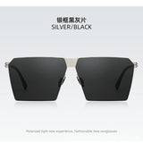 2026 New Model Live Broadcast Hot-Selling Large Square Frame Lightweight Screwless High-Definition Sunglasses Ultra-Light Sunglasses for Men for Fishing and Driving