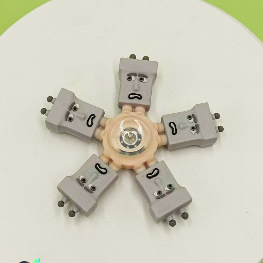 New Children's Finger Gyro Toy Fingertip Rotation Decompression Artifact Student Educational Gift Small Toy Factory Batch