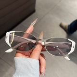 2026 New Style Cat-Eye Sunglasses for Women, Green Small Frame, Round Face Slimming, Sun Protection, Uv Protection, Trendy Sunglasses
