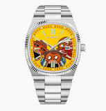 Carsikie Men's Watch New Square Large Dial Cartoon Comic Watch Sports Waterproof Cross-Border Quartz Watch