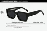 Square Frame Sunglasses – Trendy Oversized European Style UV Protection Fashion Glasses