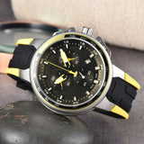 New AliExpress WIS foreign trade men's 6-hand silicone strap quartz watch TT chronograph from the source manufacturer