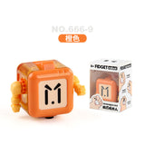 Cross-border children's fingertip decompression robot decompression anti-anxiety decompression cube new exotic infinite cube toy