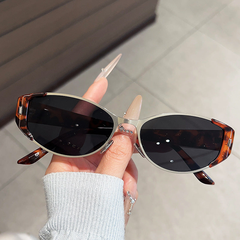 2026 New Style Cat-Eye Sunglasses for Women, Green Small Frame, Round Face Slimming, Sun Protection, Uv Protection, Trendy Sunglasses