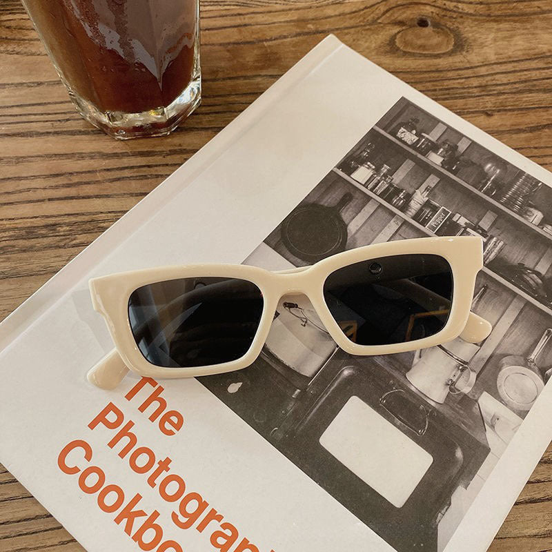 Jennie Same Style Glasses Sunglasses Sunglasses Concave Style Korean Style Internet Popular European and American Style Retro Women's Fashionable Glasses