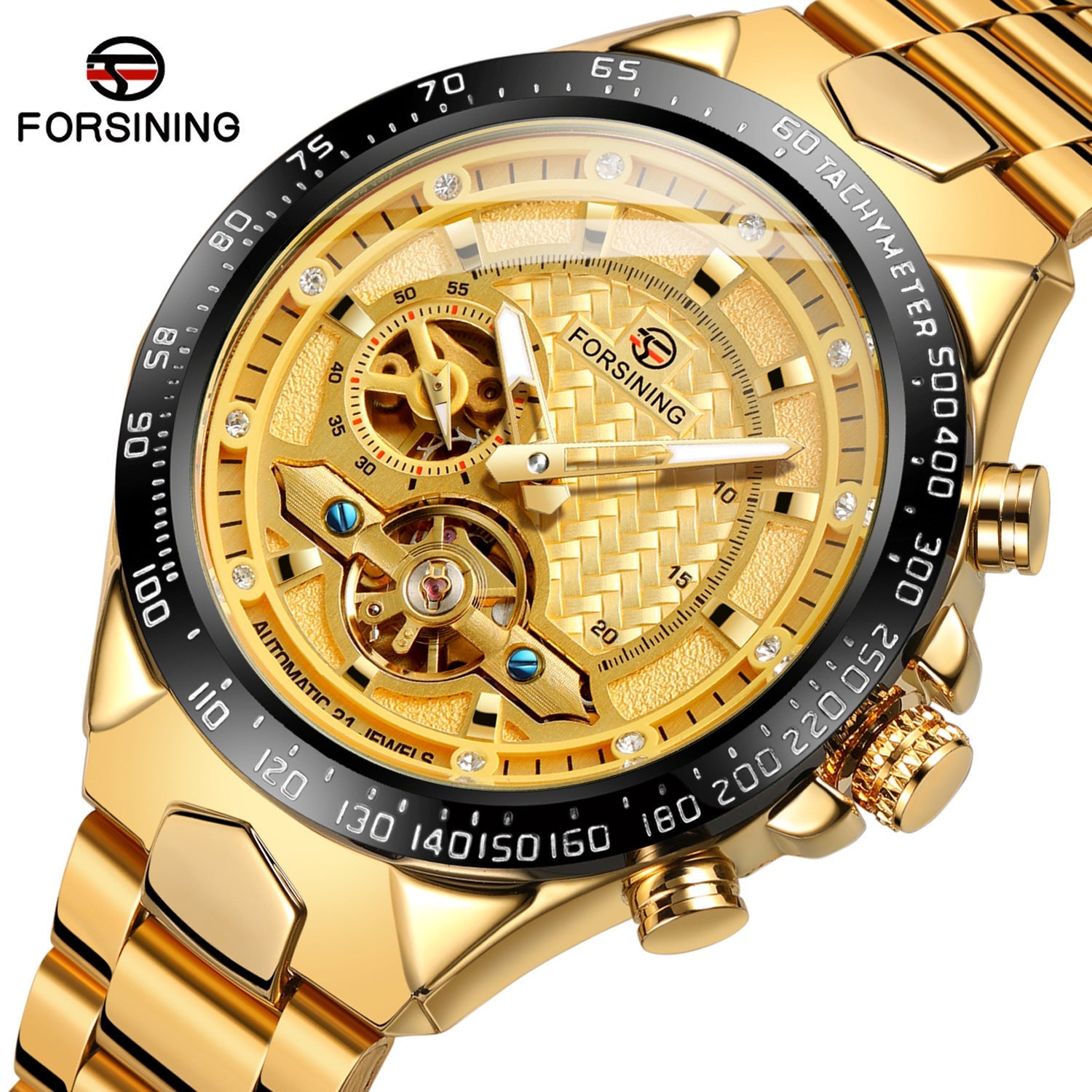 New Forsining Men's Fashionable Casual Tourbillon Automatic Mechanical Watch Men's Watch Foreign Trade Cross-Border