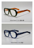 Acetate Oval Sunglasses – Minimal Mirror Finish, Lightweight European-Style Frame