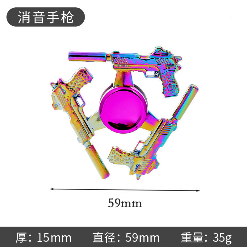 New Alloy Fingertip Spinner Stress-Relief Toy Hand Spinner Finger Spinner Street Stall Toy