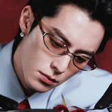 Wang Hedi's Same Style Oval Sunglasses 2026 New Model Cool and Stylish Sunglasses with Uv Protection and a High-End Feel