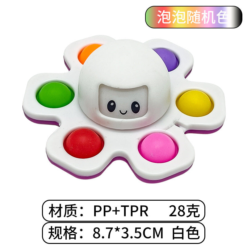 Cross-border Fidget Spinner Bubble Toy, Rodent Exterminator Octopus, Novel and Creative Stress Relief Gadget, Rotating Toy Wholesale