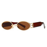 Cross-border European and American Street Shooting Retro Rock Punk Square Metal Modern Vintage Glamour Sunglasses 5274