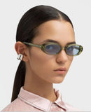 Women’s Oval Gradient Sunglasses – Retro Mini Frame