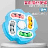 A generation of magic beans Rubik's cube boy gyro finger rotating ball decompression artifact children's educational toys