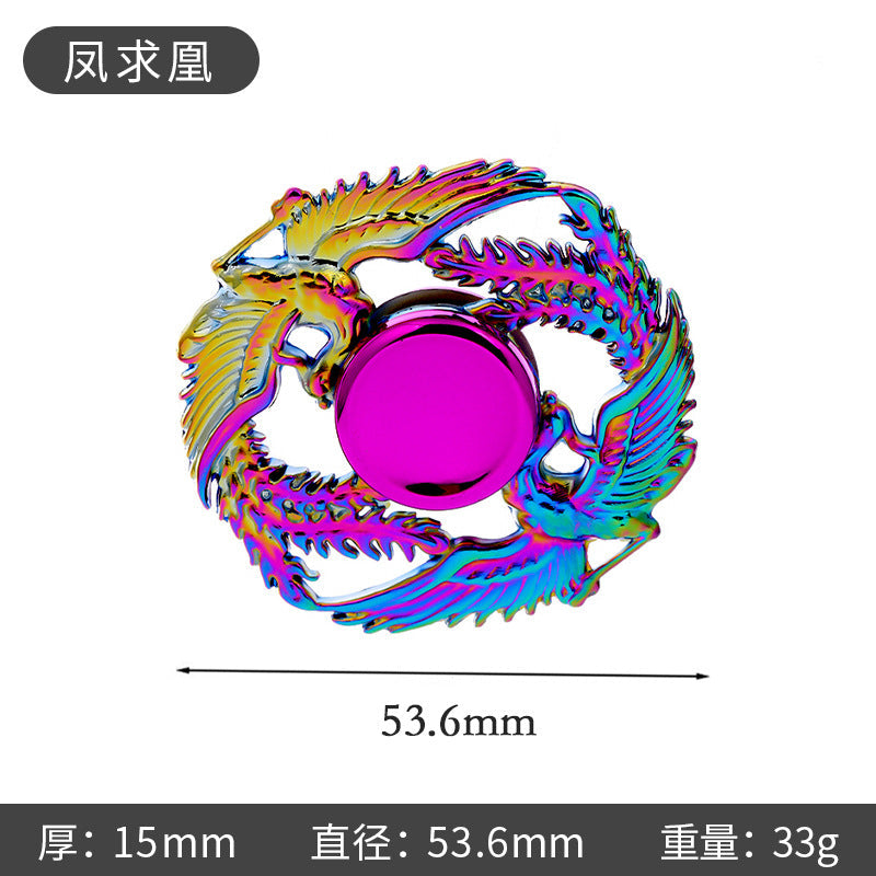 New Alloy Fingertip Spinner Stress-Relief Toy Hand Spinner Finger Spinner Street Stall Toy