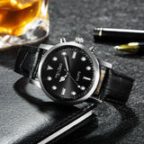 Foreign Trade Retro Leather Strap Watch, Quartz Business Mechanical Watch, Korean Style Fashion Trendy Simple Watch, Factory Direct Sales