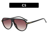 Minimalist Toad-Shaped T-Frame Sunglasses for Women 2026 New Fashion Sunglasses Trendy Ins Influencer Street Style