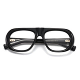 Ysat3016 New Business Acetate Plain Mirror European and American Simple Oval Frame Glasses Cross-Border Versatile Decoration