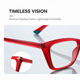 Women’s Blue Light Glasses – Fashionable Clear Lens Optical Frames with Stylish CP Pin Design