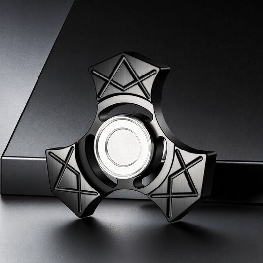 Fingertip gyro stainless steel kung fu cyclone finger gyro Seiko rotating power Net red long time decompression toy