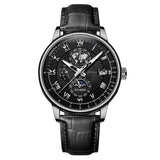 Foreign Trade New Products, Fashionable Hot-Selling Models, Calendar Three-Eye Starry Sky Moon Fashion Men's Watches, Men's Watch Belts Wholesale