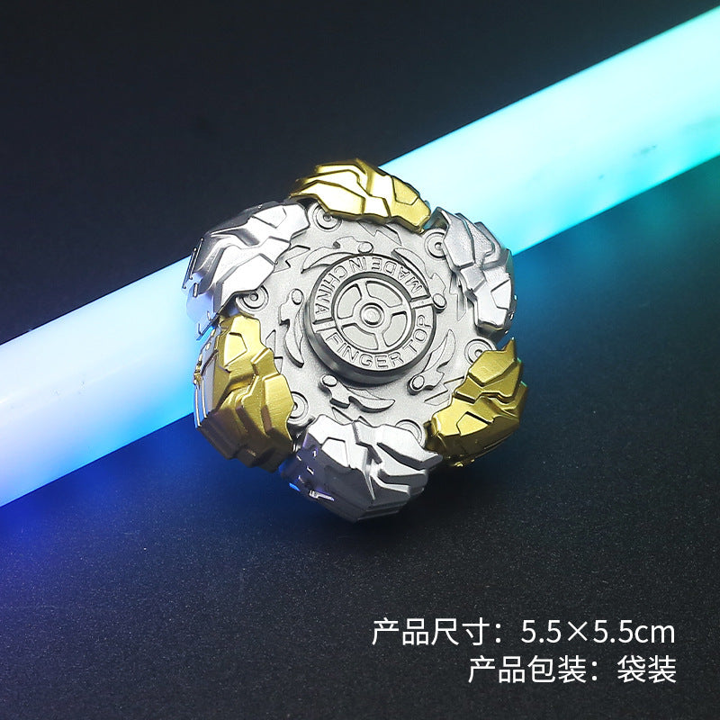 Cross-border mechanical fingertip gyro decompression rotating vent small toy finger gyro boys birthday gift batch