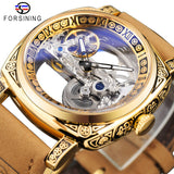 New Forsining European and American Style Men's Fashion Retro Carved Hollow Automatic Mechanical Watch